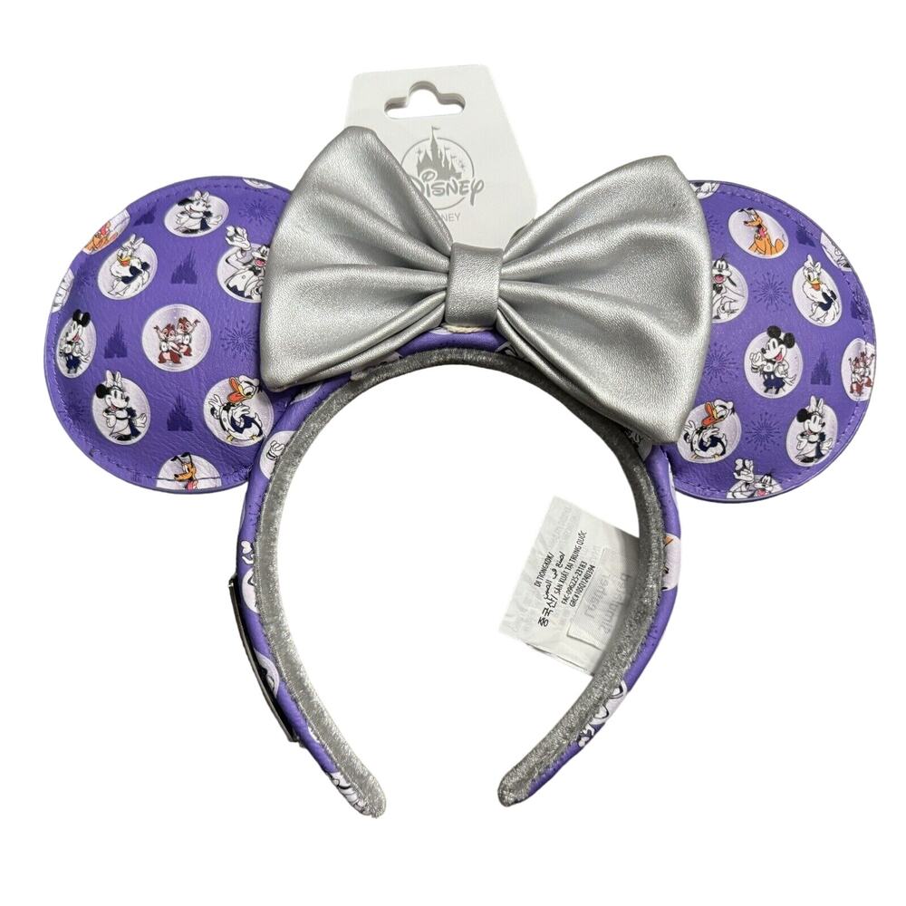 Disney Parks Loungefly 100th Anniversary Minnie Headband Ears Mickey & Friends